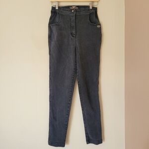 Harley Davidson Vintage High Rise Stretch Denim Biker Tapered Leg Jeans Size 10